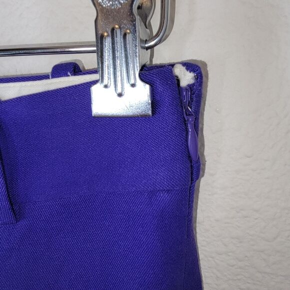 J Crew Nwt 'Minnie' Stretch Cotton Cropped Pants, Trousers Purple 0 Petite 0P - Picture 3 of 5